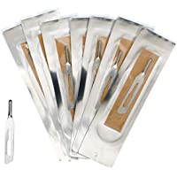 Juego de 10 cuchillas de cincel hueco – Figura 2 para soporte de escalpelo nº 3 – envasadas individualmente estériles